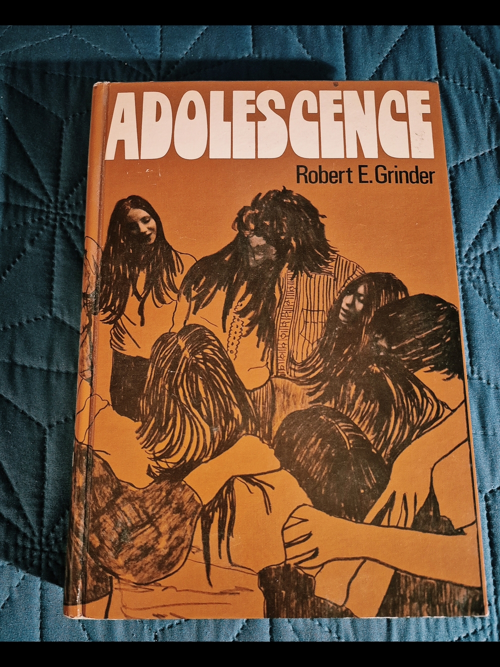Adolescence by Robert E. Grinder - Orange Illustrated Cover